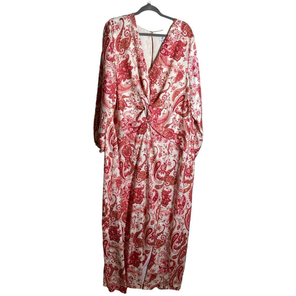River Island Rhianna Paisley Long Sleeve Maxi Dress - Picture 2 of 7